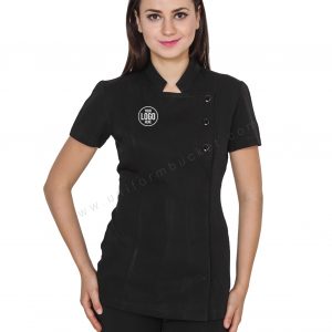 Black Tunic With 3 Button Opening