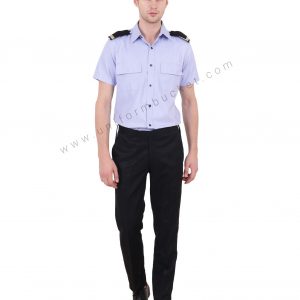 Blue Security Guard Shirt For Men