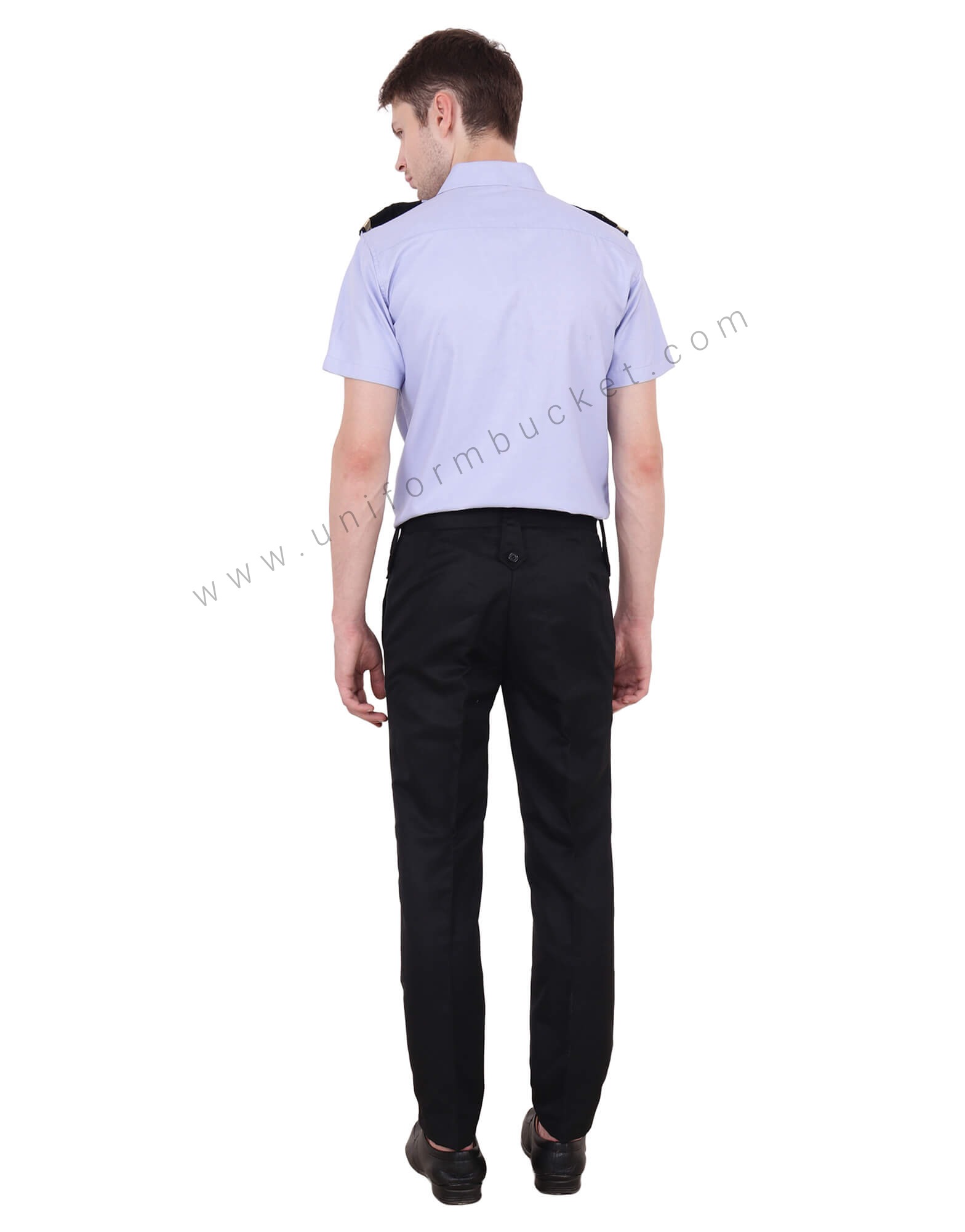 Blue Security Guard Shirt For Men - Image 3